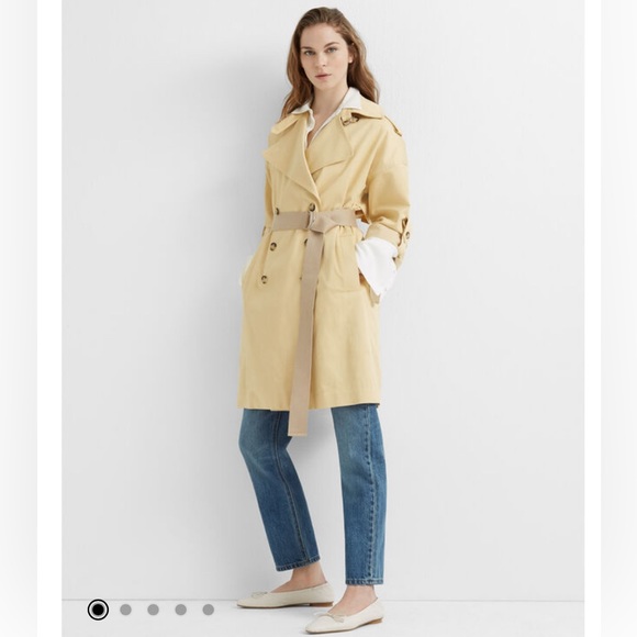 Club Monaco Trench Coat Sz Small - Picture 2 of 11